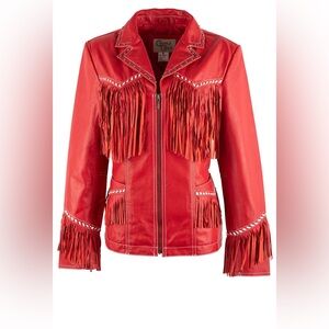 Red Fringe Women's Jacket